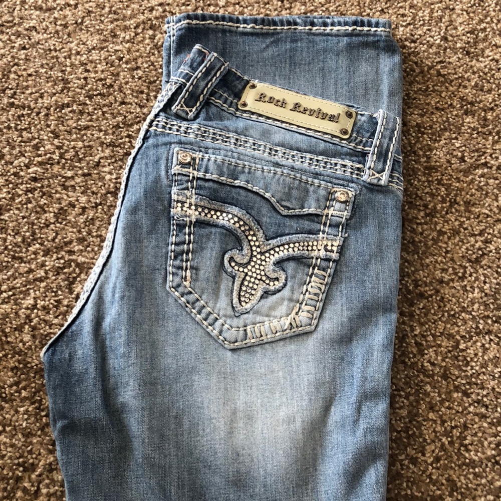 Rock Revival Vivian Boot Light Wash Jean